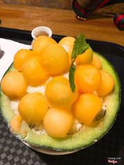 bingsu dưa lưới