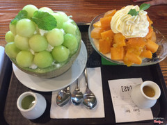 Bingsu dưa lưới & đá bào xoài