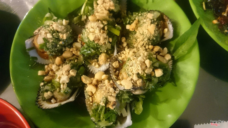 Sò lông nướng mỡ hành 