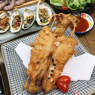 mực tẩm bột chiên giòn