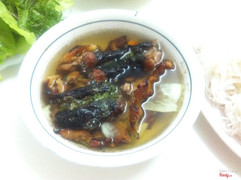 Bún chả miếng + chả sương xông