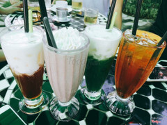 Trà váng sữa phô mai, trà matcha phô mai, trà đào, oreo đá xay