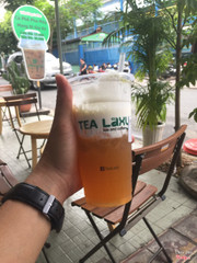 Lục trà lài Macchiato, không thể cưỡng lại :)