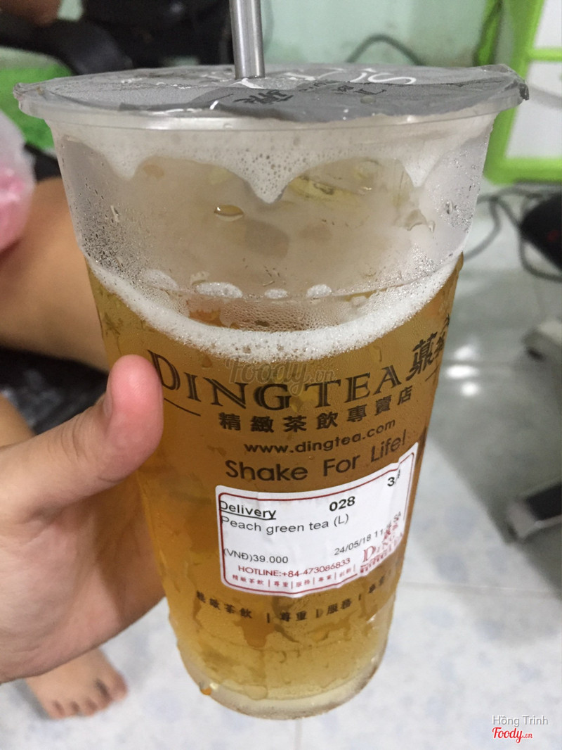 Peach green tea