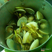 nghêu hấp xả
