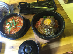 cơm trộn, canh kim chi