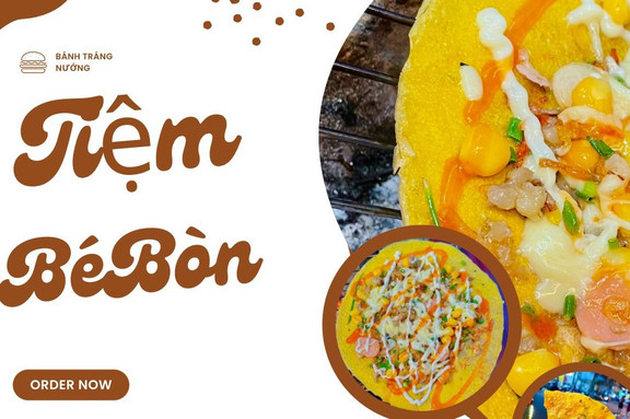 Tiệm Bé Bòn - Bánh Tráng Nướng - Trần Cao Vân