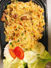 Cơm xào bò sa tế 