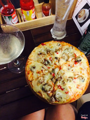 Pizza hải sản size nhỏ 60k