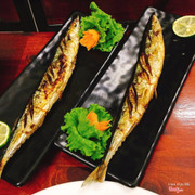 cá sanma nướng