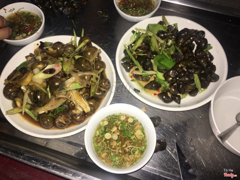 Ốc luộc mắm, ốc xào