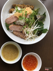 Bún nem nướng bò lụi