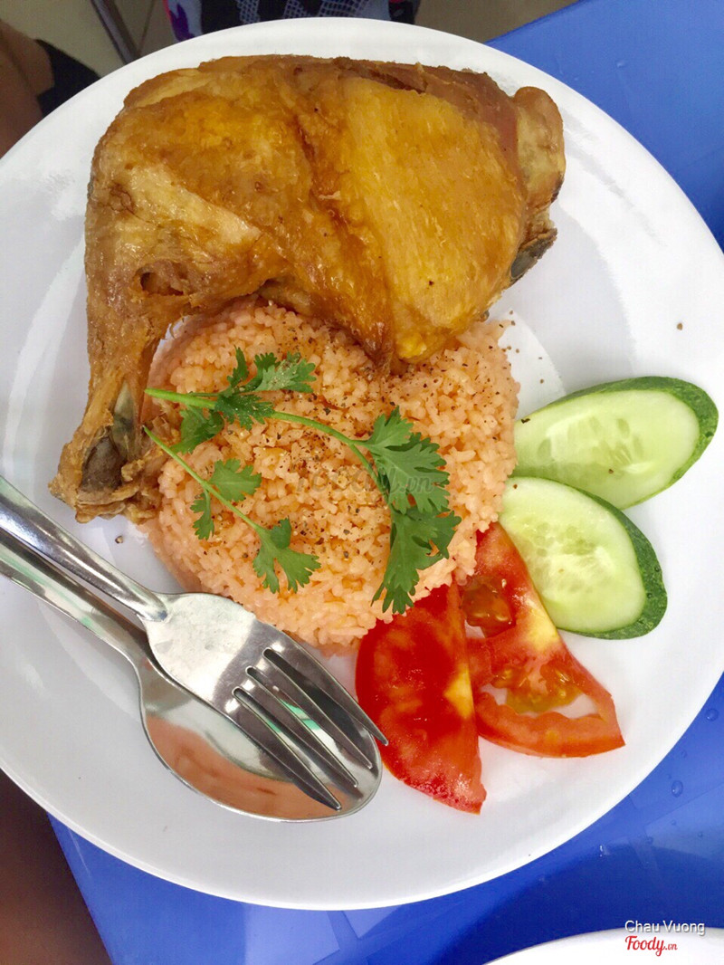 Gà má đùi góc tư