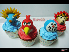 Bánh CupCake nặn hình thú 3D cực dễ thương , cực chất 