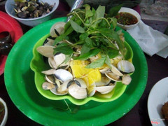nghêu hấp