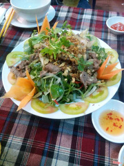 gỏi càn cua bò