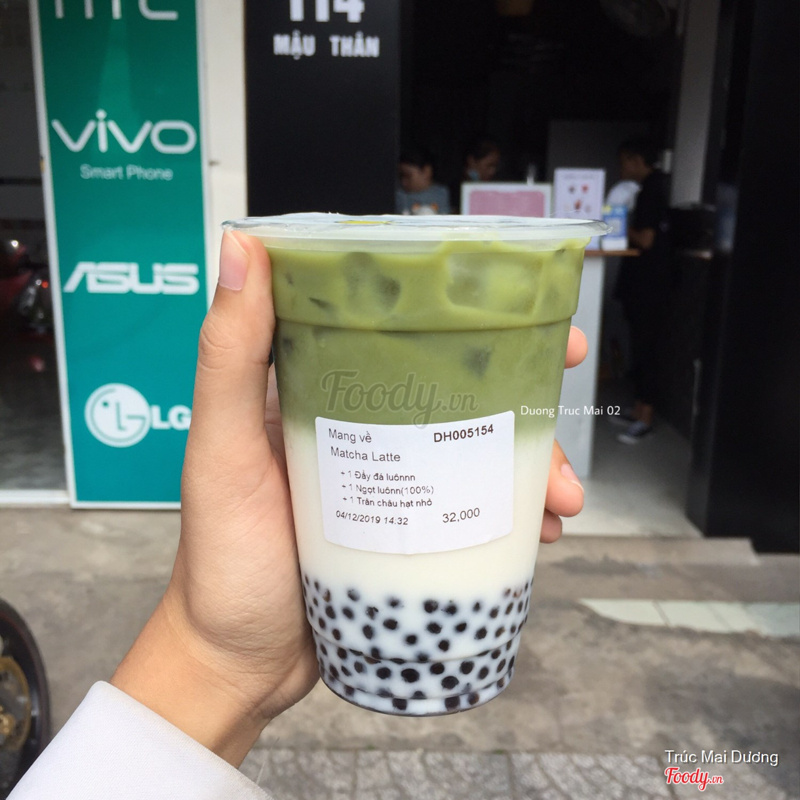 Matcha Latte trân châu Mini 