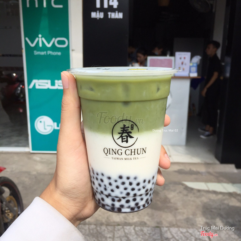 Matcha Latte trân châu Mini 