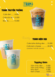 Menu cà phê Trạm