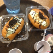 Bánh mỳ kẹp ngon + với kem dẻo 