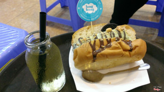 Bánh mì kem trà xanh oreo