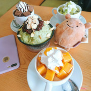 Bingsu trà xanh, xoài, kiwi, socola