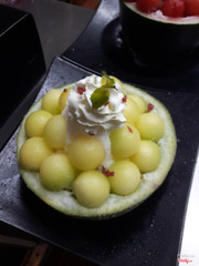 bingsu dưa lưới