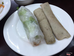 Gỏi cuốn. Chả cây