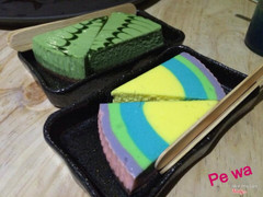 Rainbow - matcha cheese cake