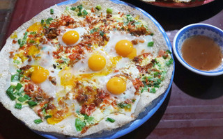 Bánh tráng nướng ăn chiều