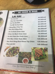 New menu