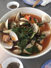nghêu hấp