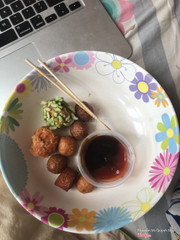 Phần đồ chiên 40k mình gọi giao về