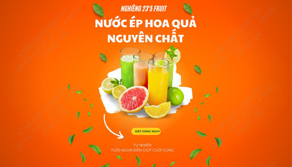 Nghiêng 23'5 Fruit - Sinh Tố, Cafe & Nước Ép Hoa Quả Nguyên Chất - Đại Lộ Thăng Long