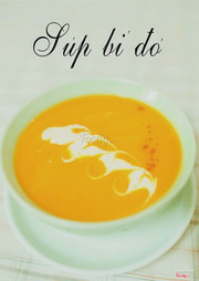 Soup bí đỏ từ bí đỏ HC