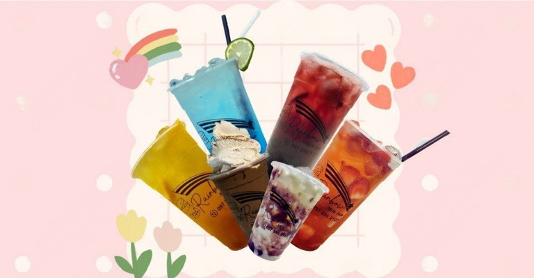 Rainbow Milktea - Trà Mãng Cầu, Trà Trái Cây & Cacao Muối