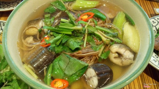 Canh chua lươn bắp chuối