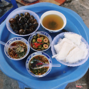 bún ốc luộc