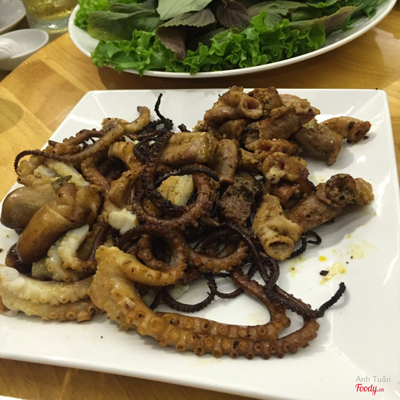 bạch tuộc nướng