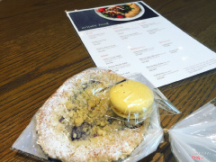 Mango Macaron & Blueberry Cheesecake Bread