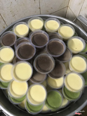 Bánh flan 3 vị : trứng sữa, trà xanh và socola