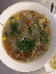 Cháo ngon, đủ loại đậu, bắp