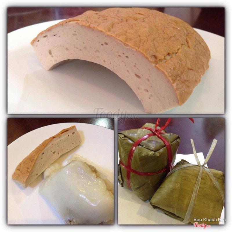 Chả quế ăn với bánh giò