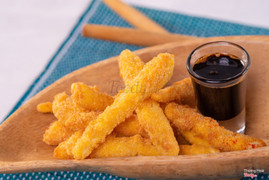 Sâm Bố Chính Chiên giòn chấm mật sâm