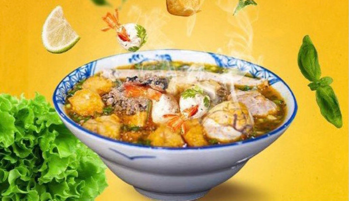 Bún Riêu Tóp Mỡ Mọc Tôm Chú Héo