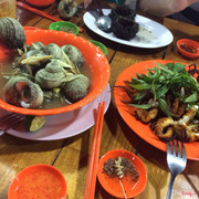 Bạch tuộc nướng. 