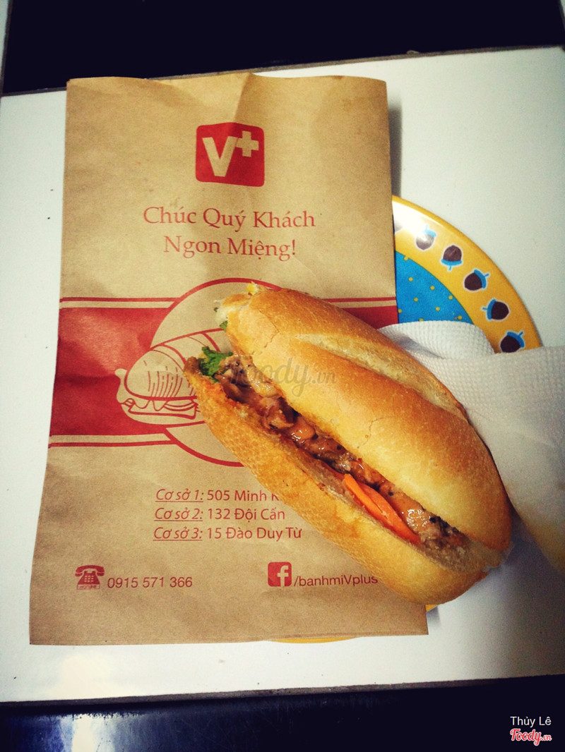 Bánh mì gà ướp mật ong