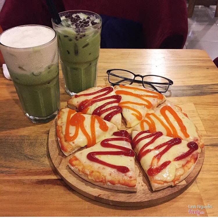 Matcha machiato, matcha đậu đỏ, pizza phomai