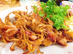 mực tẩm bột chiên giòn