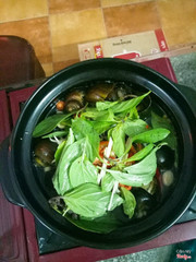Ốc bươu hấp sả
